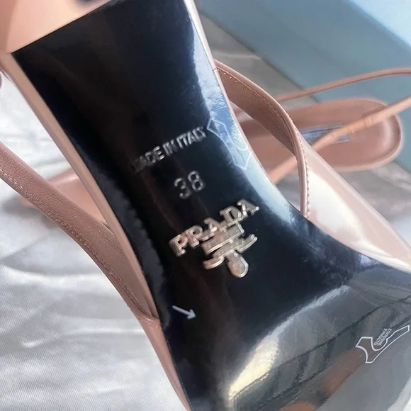 Prada Nude Pointed Toe Heels - Picture 8 of 8